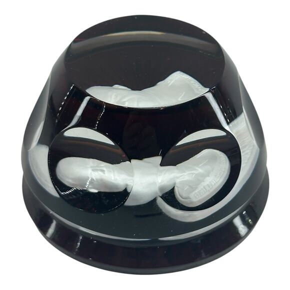 1979 Franklin Mint Dwight D. Eisenhower Came Paperweight Baccarat Crystal VTG - Picture 9 of 12